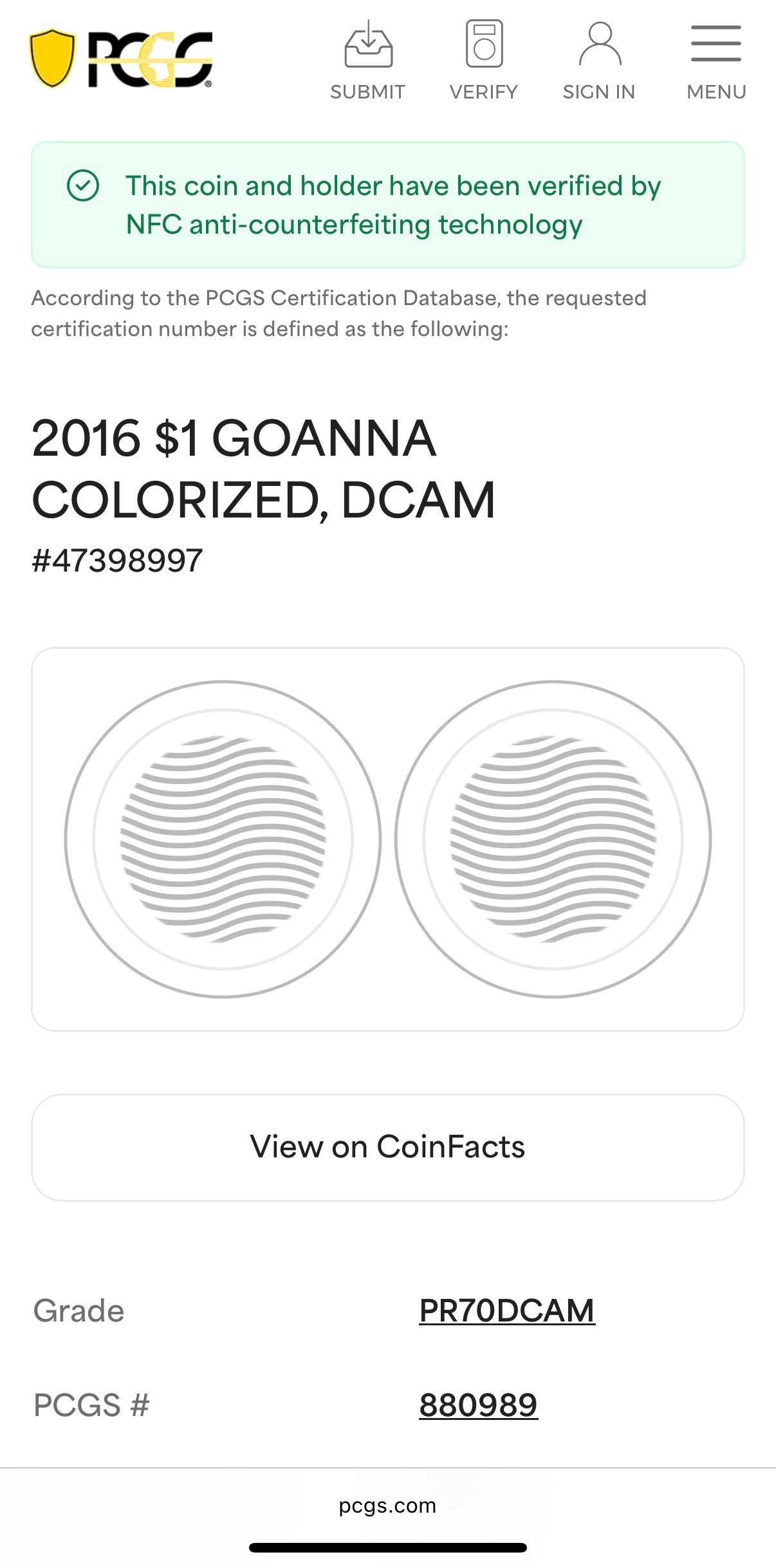 2016 1 oz Tuvaluan Silver Dollar $1 PCGS PR70DCAM Remarkable Reptiles Goanna Colorized (1 of 3)