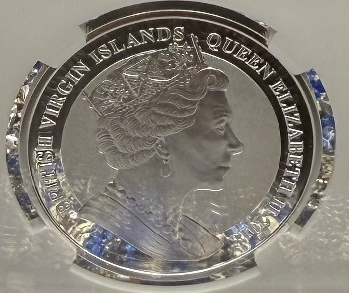 2018 British Virgin Islands Silver Dollar $1 NGC Early Releases PF70UC Pegasus (1 of 130) Mint!