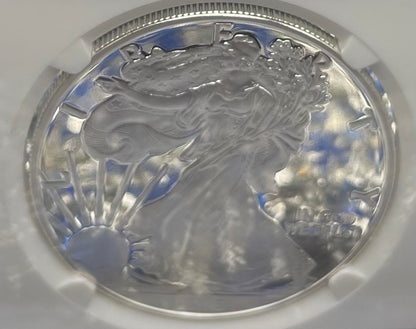 Proof 2015 (W) $1 American Silver Eagle NGC PF70 Classic Brown Label Mint Condition ( 1 of 9,548)