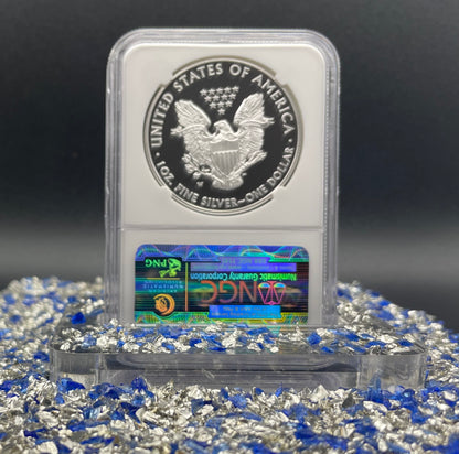 Proof 2015 (W) $1 American Silver Eagle NGC PF70 Classic Brown Label Mint Condition ( 1 of 9,548)