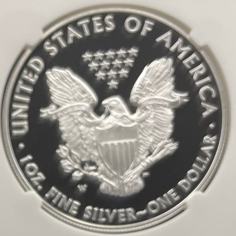 Proof 2015 (W) $1 American Silver Eagle NGC PF70 Classic Brown Label Mint Condition ( 1 of 9,548)