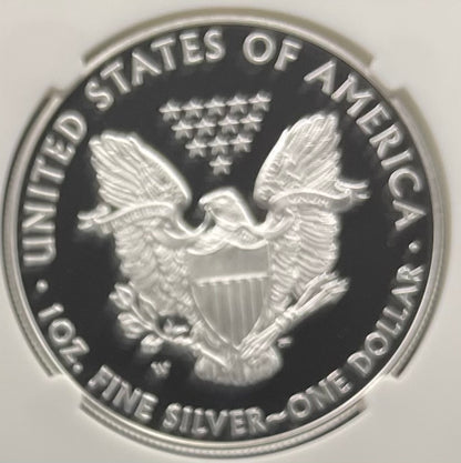 Proof 2015 (W) $1 American Silver Eagle NGC PF70 Classic Brown Label Mint Condition ( 1 of 9,548)