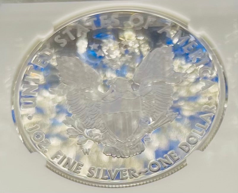 Proof 2015 (W) $1 American Silver Eagle NGC PF70 Classic Brown Label Mint Condition ( 1 of 9,548)