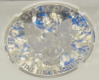 Proof 2015 (W) $1 American Silver Eagle NGC PF70 Classic Brown Label Mint Condition ( 1 of 9,548)