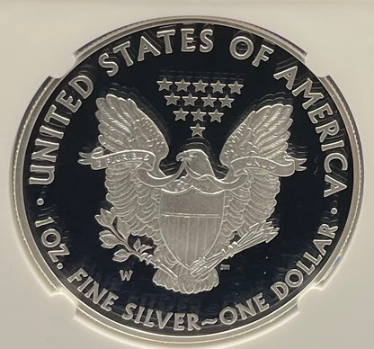 Proof 2014 (W) $1 American Silver Eagle NGC PF70 Eagle Label New Holder (1 of 9,437)