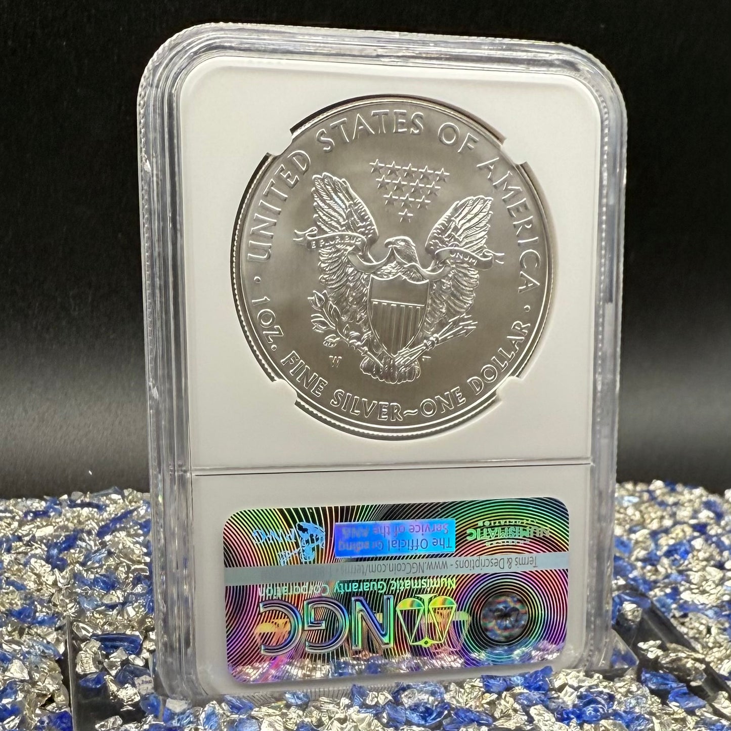 Burnished 2015 (W) $1 American Silver Eagle NGC MS70 FDOI Classic Blue Label Mint!