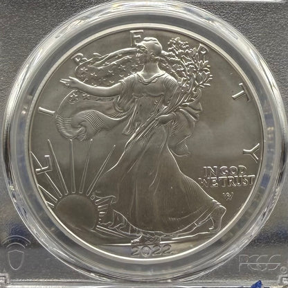 2022 $1 American Silver Eagle PCGS MS70 FDOI Thomas Cleveland Signed Rare 1 of 420 Mint