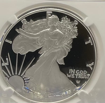 Proof 2023 (W) $1 American Silver Eagle NGC PF70 First Releases Congratulations Set Modern Blue Label (1 of 433)