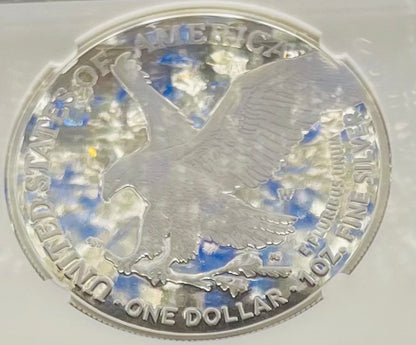 Proof 2023 (W) $1 American Silver Eagle NGC PF70 First Releases Congratulations Set Modern Blue Label (1 of 433)