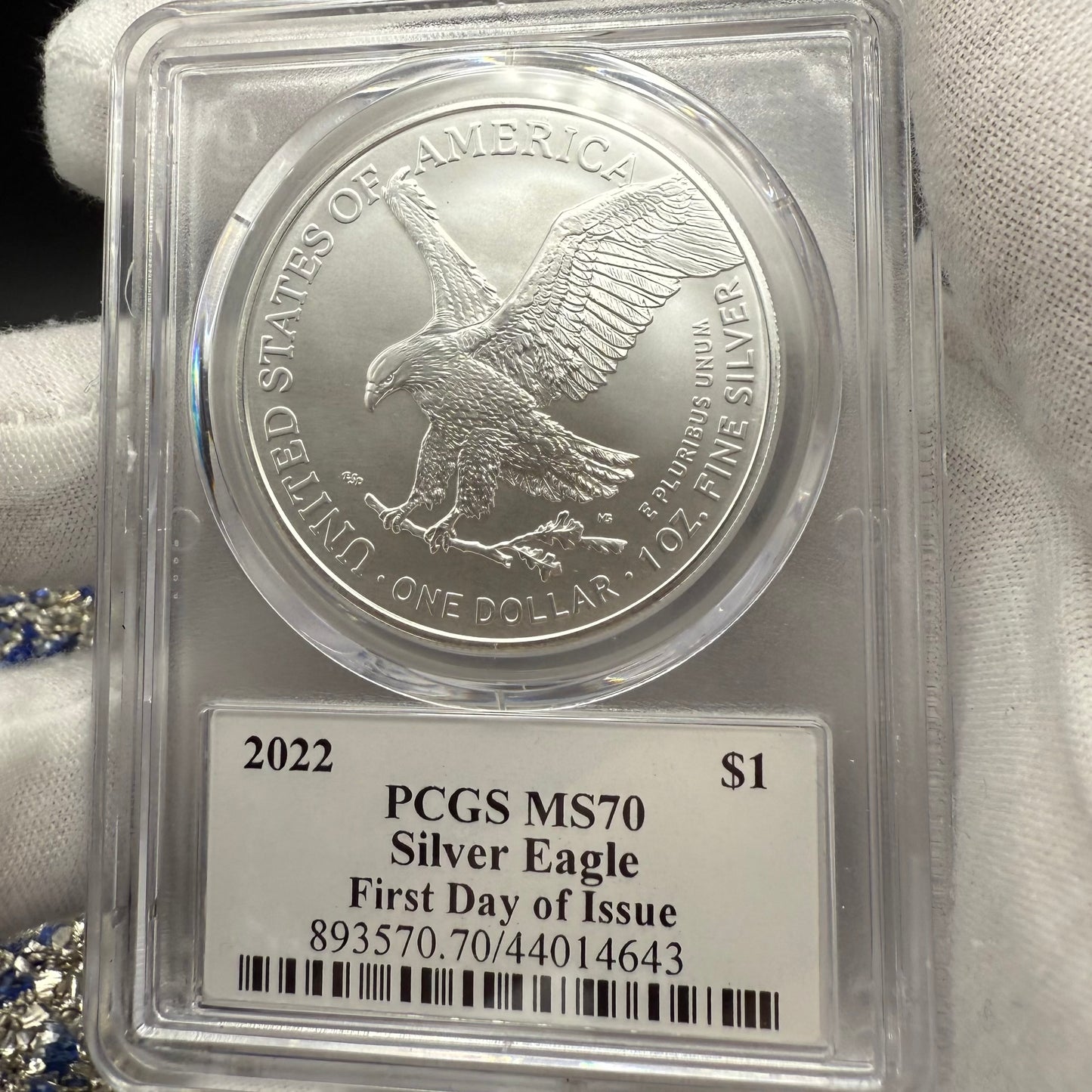 2022 $1 American Silver Eagle PCGS MS70 FDOI Thomas Cleveland Signed Rare 1 of 420 Mint