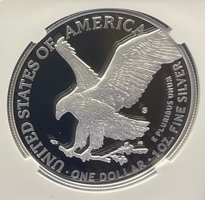 Proof 2022 (S) $1 American Silver Eagle NGC PF70 FDOI Label White Core Mint Condition (1 of 3,825)