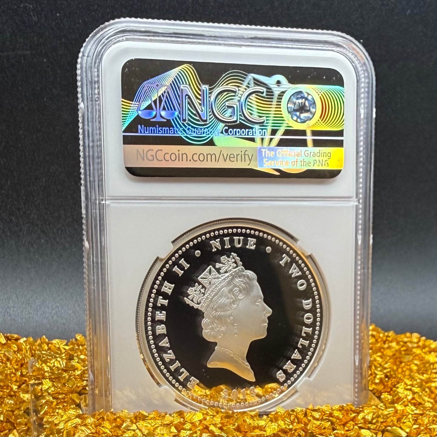 2013 Niue Silver Dollar $2 NGC PF70UC Birds of Prey - Great Horned Owl Colorized (1 of 10) Mint