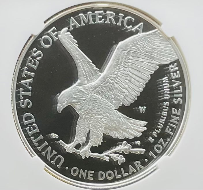 Proof 2023 (W) $1 American Silver Eagle NGC PF70 First Day of Issue Congratulations Set Confetti Label Mint Condition (1 of 2,264)