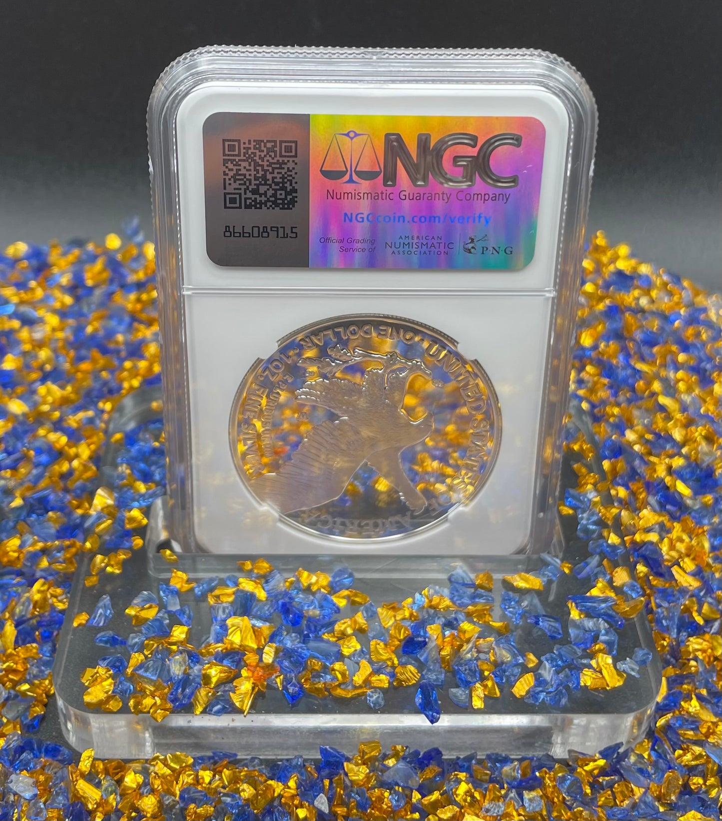 Proof 2023 (W) $1 American Silver Eagle NGC PF70 First Day of Issue Congratulations Set Confetti Label Mint Condition (1 of 2,264)