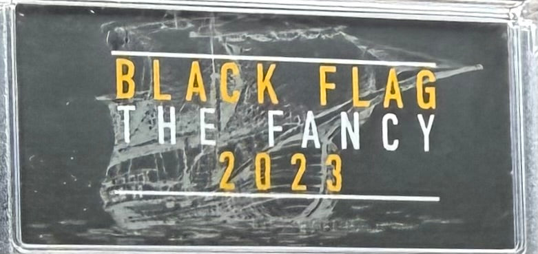 2023-P 1 oz Tuvaluan Silver Dollar $1 PCGS MS70 First Strike Pirate Ship - The Fancy Black Flag (1 of 195) Mint!