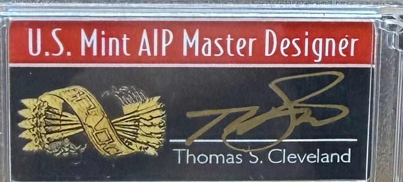 2003 $1 American Silver Eagle PCGS MS70 Thomas Cleveland Signed Arrows Label Rare 1 of 65