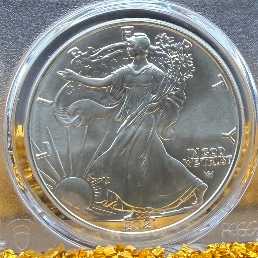 2021 $1 American Silver Eagle PCGS MS70 T-2 FDOI Balan Signed Rare Gold Eagle 1 of 250 Mint
