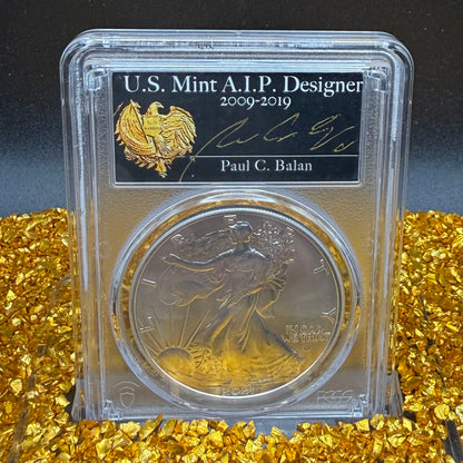 2021 $1 American Silver Eagle PCGS MS70 T-2 FDOI Balan Signed Rare Gold Eagle 1 of 250 Mint
