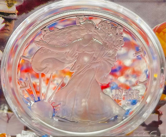 Proof 2023 (W) $1 American Silver Eagle PCGS PR70DCAM FDOI West Point Fighter Jet Label (Rare 1 of 65)