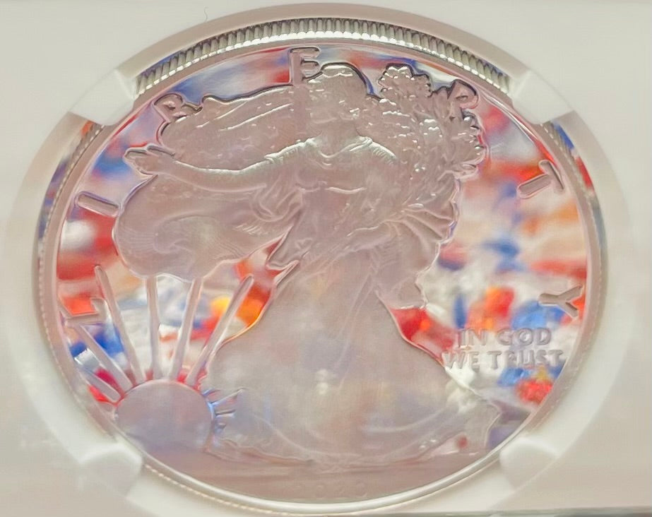 Proof 2020 (W) $1 American Silver Eagle NGC PF70 Early Releases Modern Blue Label Mint Condition (1 of 4,472)