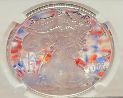 Proof 2020 (W) $1 American Silver Eagle NGC PF70 Early Releases Modern Blue Label Mint Condition (1 of 4,472)