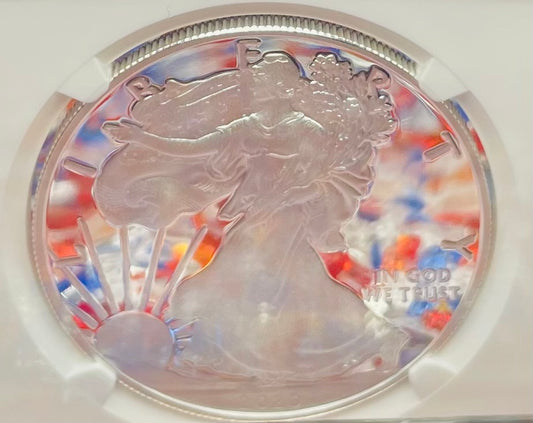 Proof 2020 (W) $1 American Silver Eagle NGC PF70 Early Releases Modern Blue Label Mint Condition (1 of 4,472)