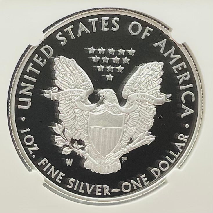 Proof 2020 (W) $1 American Silver Eagle NGC PF70 Early Releases Modern Blue Label Mint Condition (1 of 4,472)