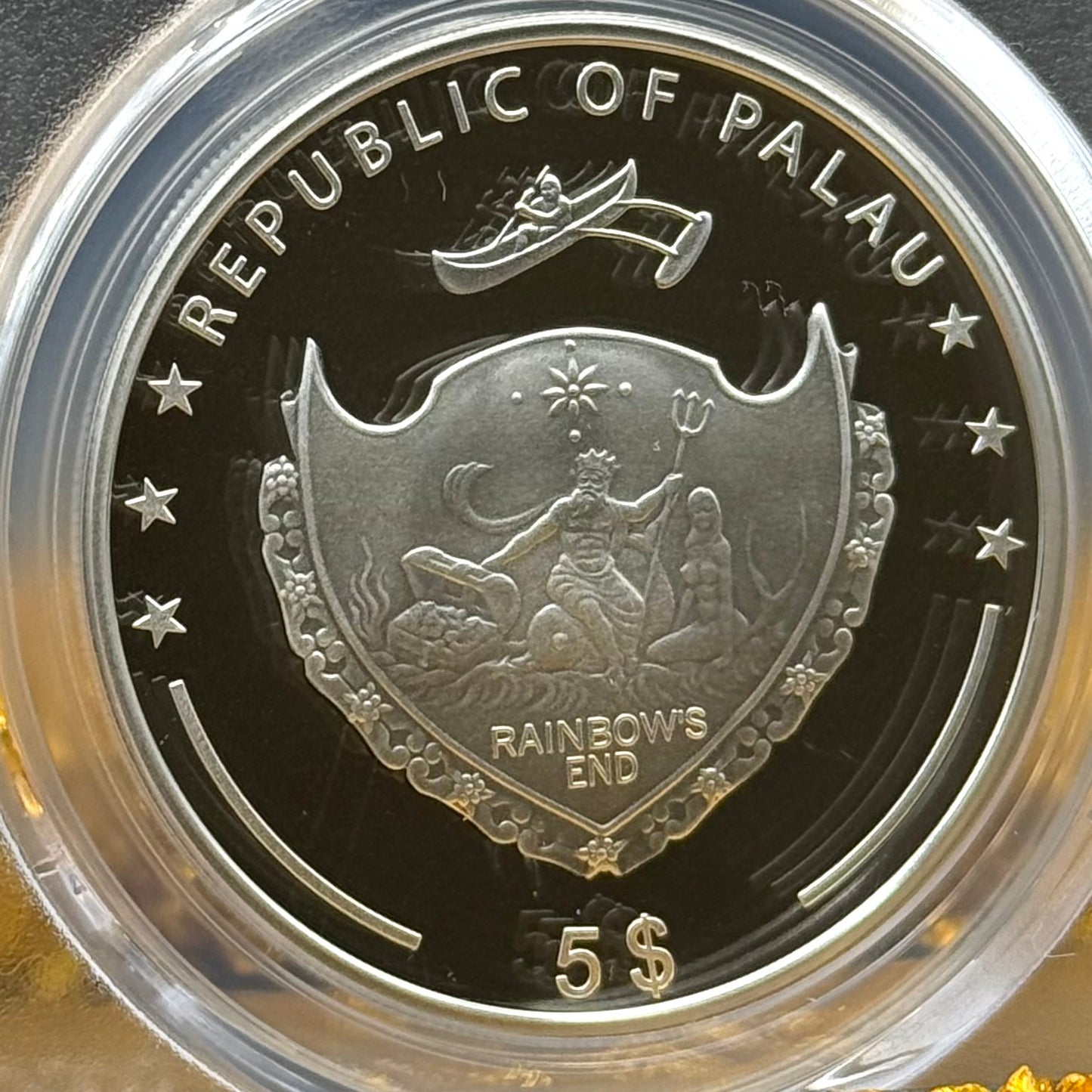 2013 Palau Silver Dollar $5 PCGS PR70DCAM World of Wonders Golden Gate Bridge Colorized (1 of 61)