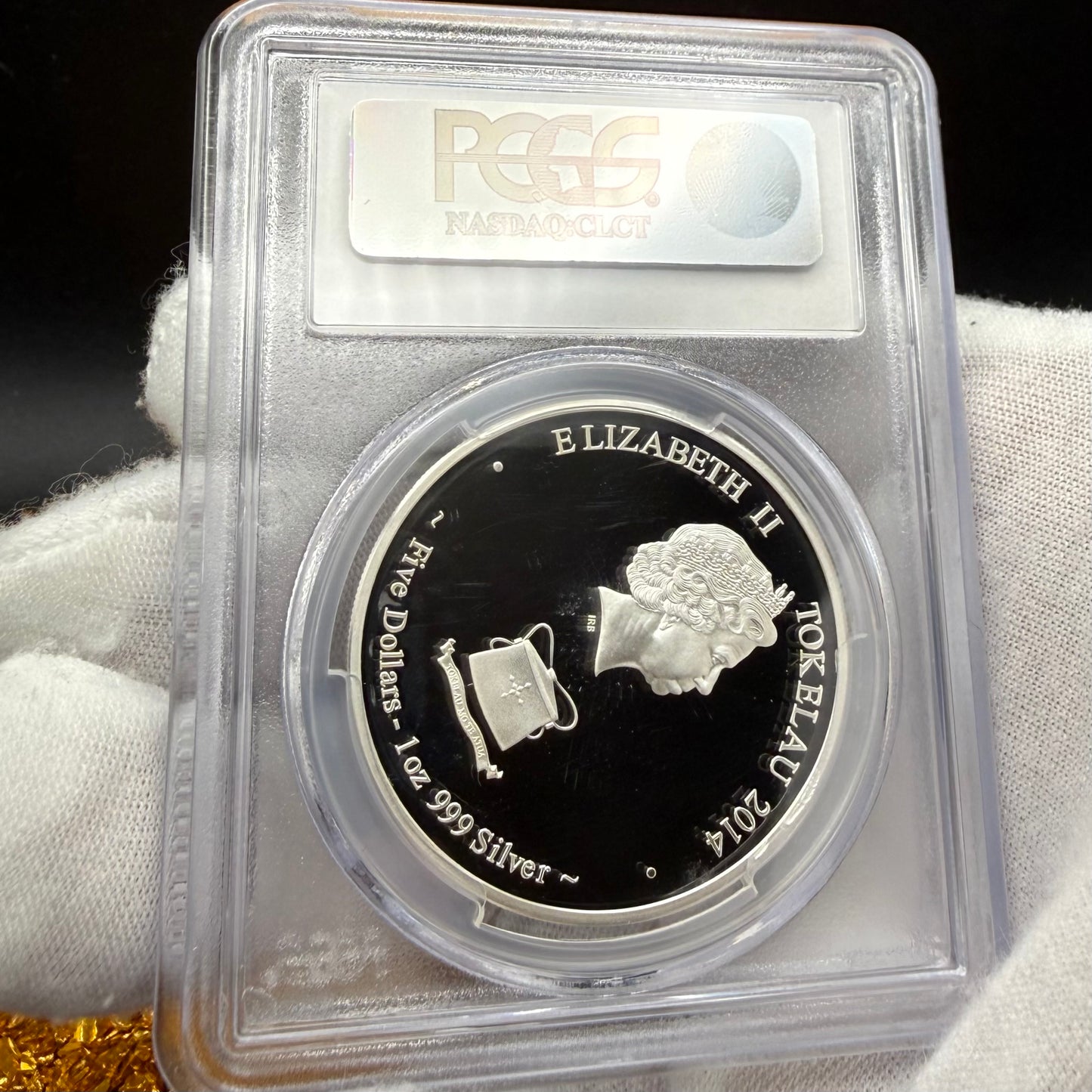 2014 1 oz Tokelau Islands Silver Dollar $5 PCGS First Strike PR70DCAM Creatures of Myth & Legend Unicorn Colorized (1 of 15)