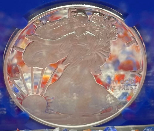 Proof 2020 (S) $1 American Silver Eagle NGC PF70UC FDOI Golden Gate Label Blue Core (1 of 7,634)