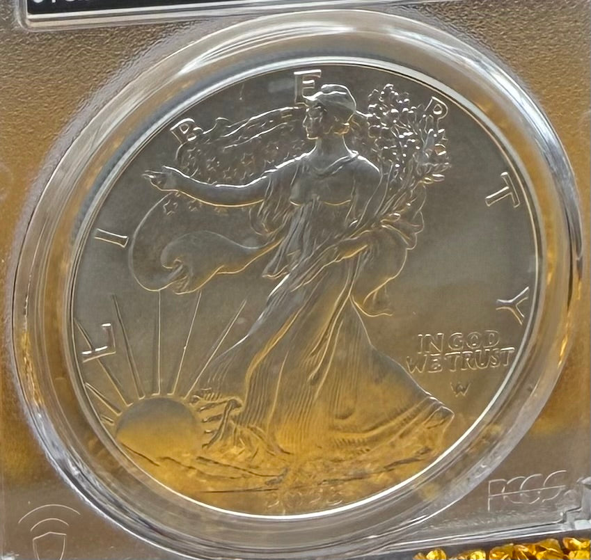 2025 $1 American Silver Eagle PCGS MS70 NBA Legend Jabari Smith Signed Label Mint Condition 1 of 50