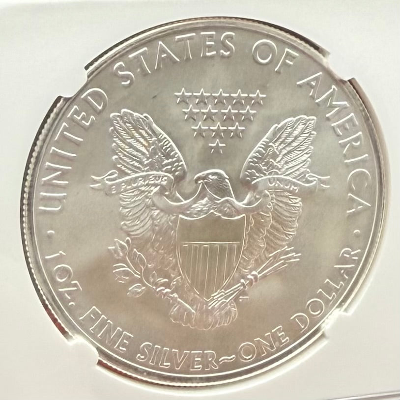 2013 San Francisco $1 American Silver Eagle NGC MS70 First Releases Orange Label Mint Condition