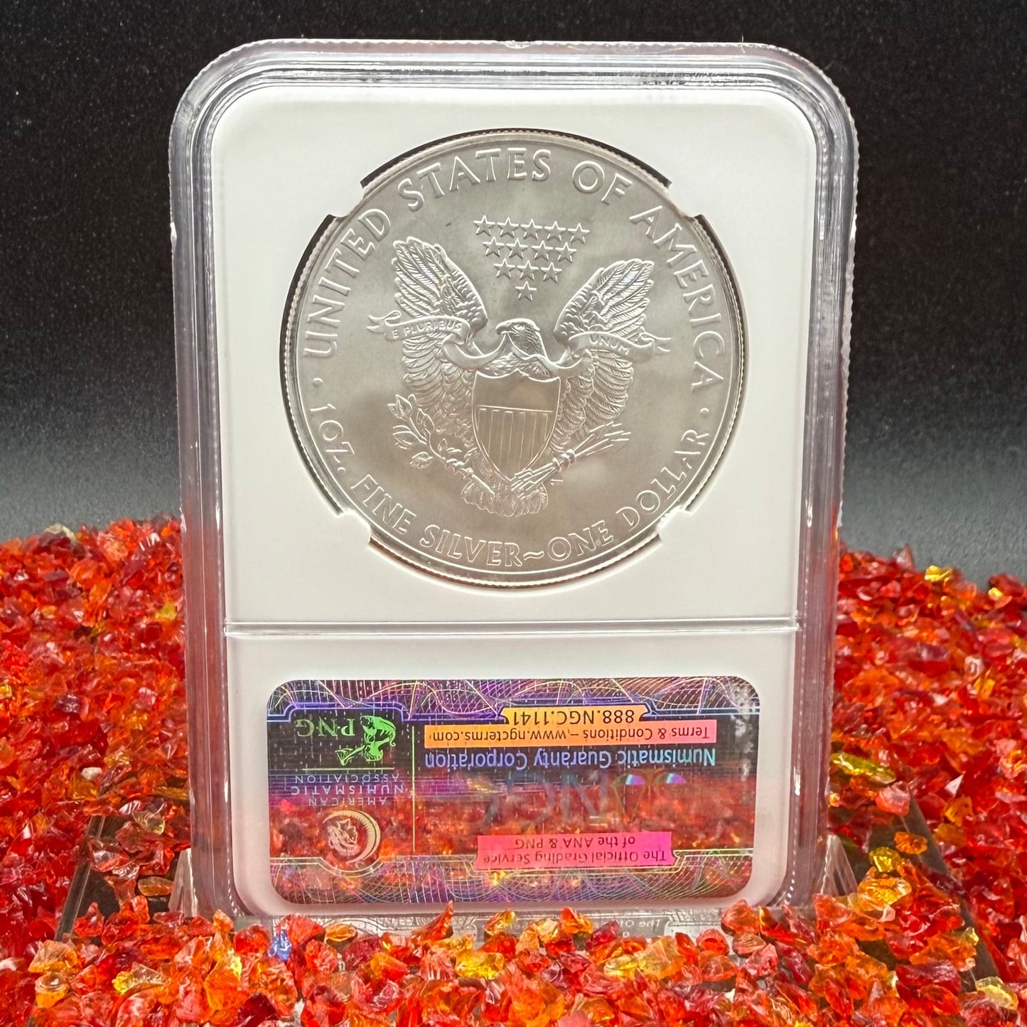 2013 San Francisco $1 American Silver Eagle NGC MS70 First Releases Orange Label Mint Condition