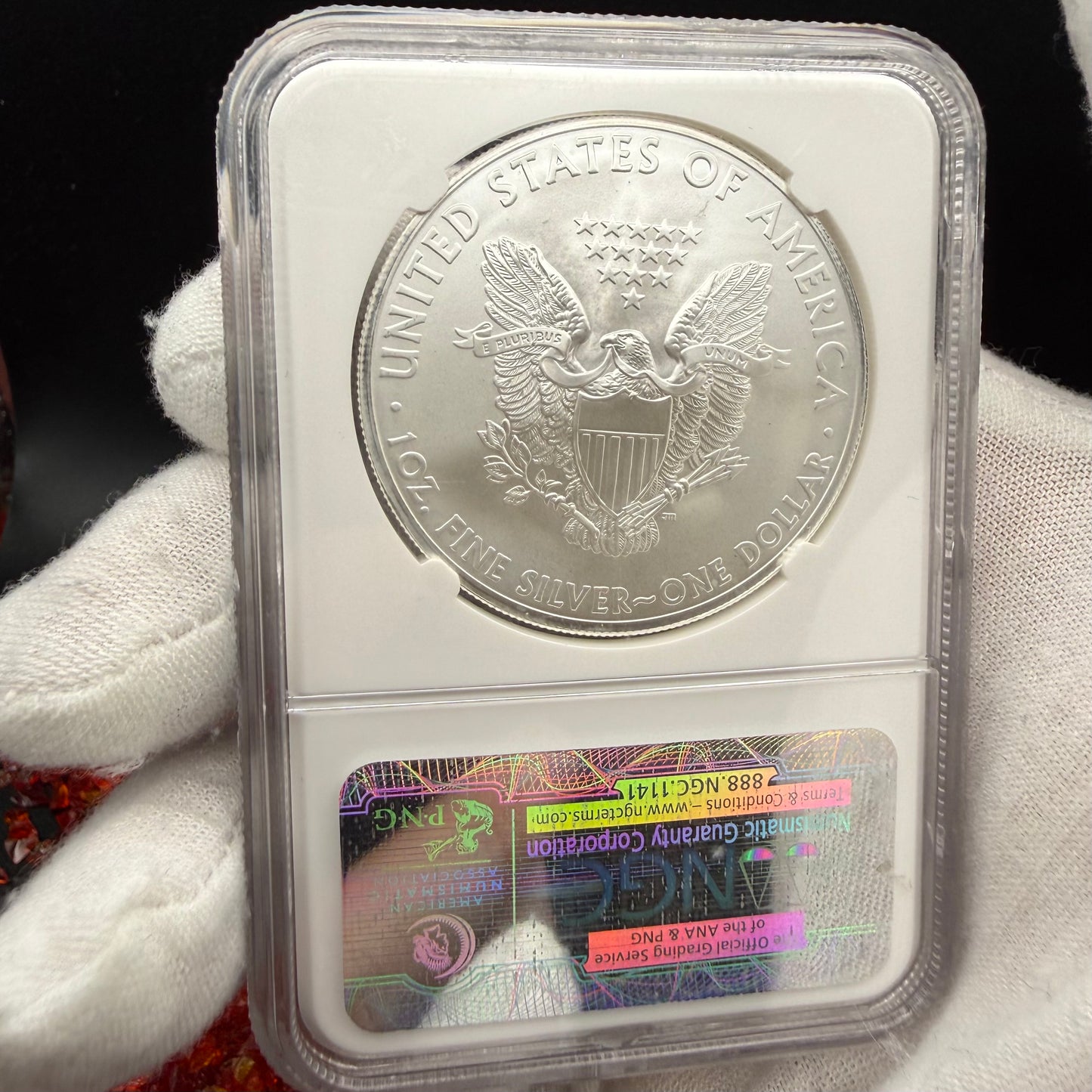 2013 San Francisco $1 American Silver Eagle NGC MS70 First Releases Orange Label Mint Condition