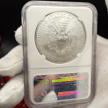2013 San Francisco $1 American Silver Eagle NGC MS70 First Releases Orange Label Mint Condition