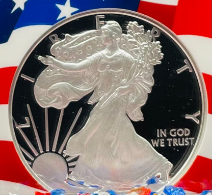 Proof 2021 (W) $1 American Silver Eagle NGC PF70 Early Releases Type 1 Flag Holder Mint Condition (1 of 6,983)