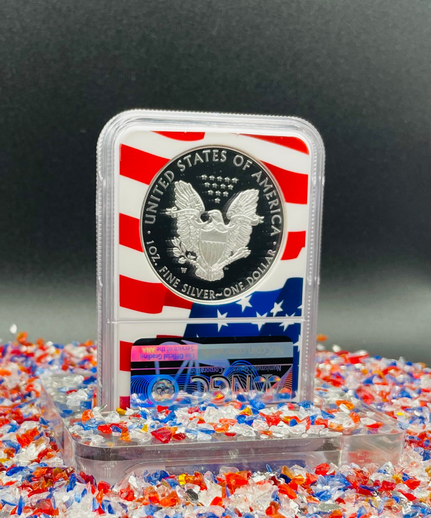 Proof 2021 (W) $1 American Silver Eagle NGC PF70 Early Releases Type 1 Flag Holder Mint Condition (1 of 6,983)