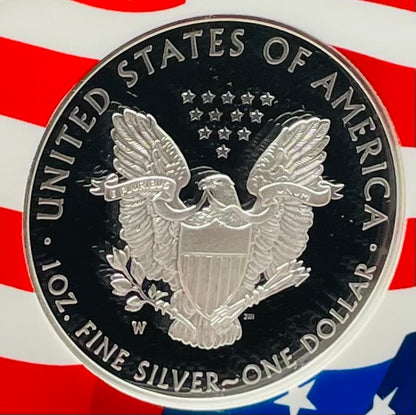 Proof 2021 (W) $1 American Silver Eagle NGC PF70 Early Releases Type 1 Flag Holder Mint Condition (1 of 6,983)