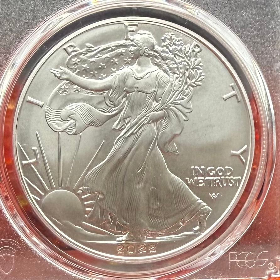 2022 $1 American Silver Eagle PCGS MS70 FDOI Thomas Cleveland Signed Rare Arrows Label 1 of 200 Mint