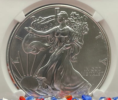 2020 (S) $1 American Silver Eagle NGC MS70 Early Releases Emergency Issue Trolley Label Rare (1 of 12,401)