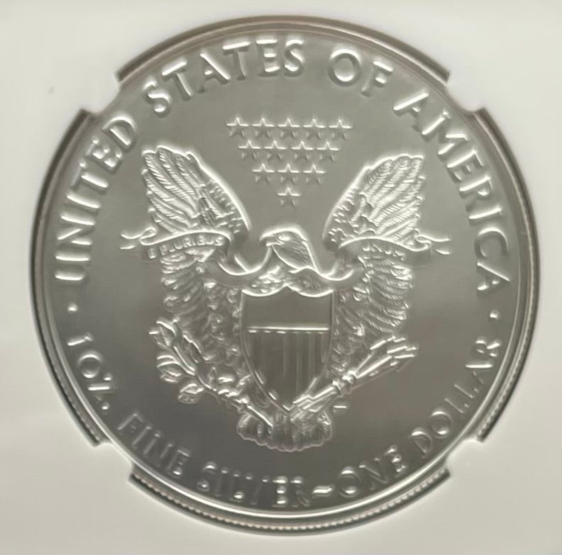 2020 (S) $1 American Silver Eagle NGC MS70 Early Releases Emergency Issue Trolley Label Rare (1 of 12,401)