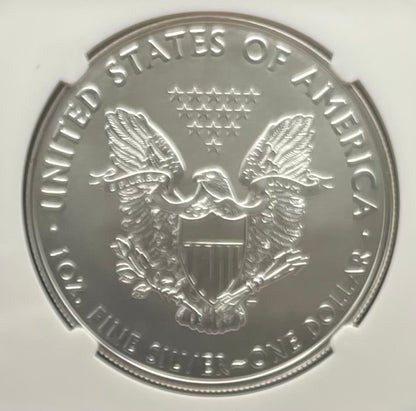 2020 (S) $1 American Silver Eagle NGC MS70 Early Releases Emergency Issue Trolley Label Rare (1 of 12,401)