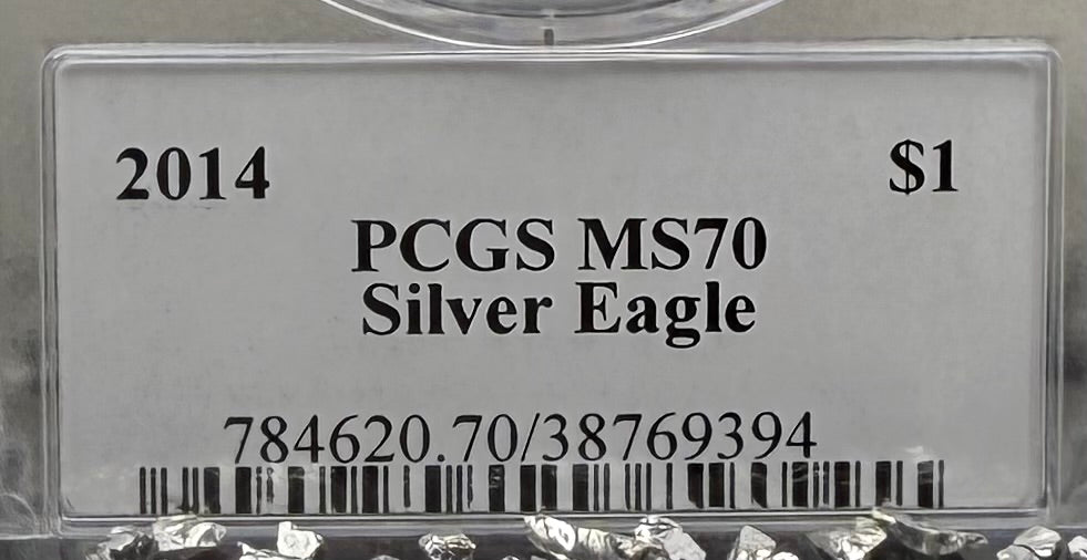 2014 $1 American Silver Eagle PCGS MS70 Gary Whitley Signed 1 of 409 Mint