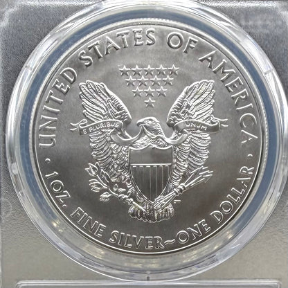 2014 $1 American Silver Eagle PCGS MS70 Gary Whitley Signed 1 of 409 Mint