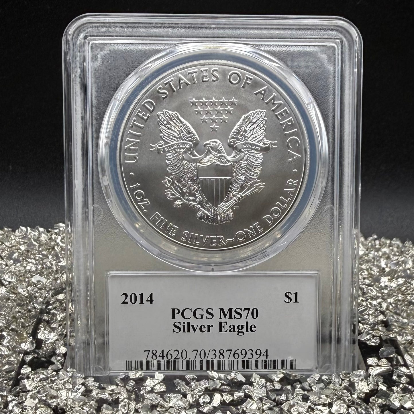 2014 $1 American Silver Eagle PCGS MS70 Gary Whitley Signed 1 of 409 Mint