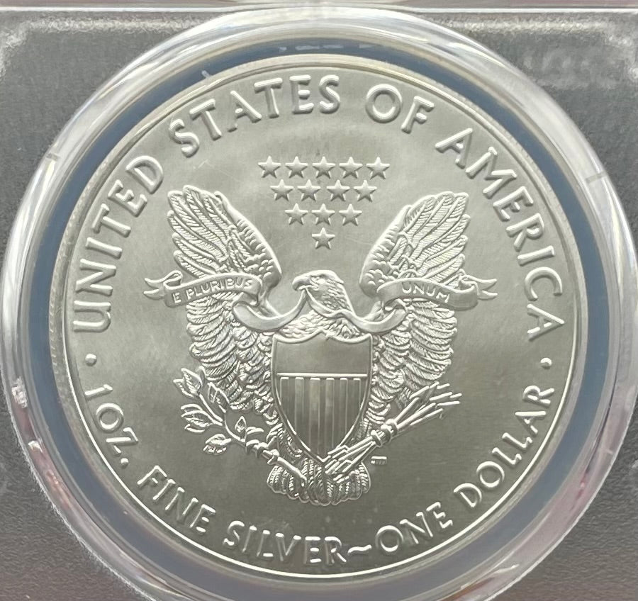 2016 $1 American Silver Eagle PCGS MS70 First Strike American Flag Label Mint Condition