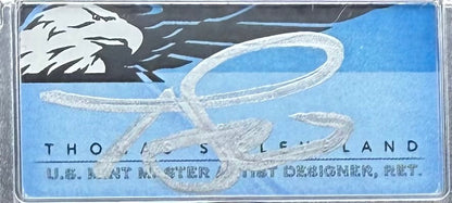 2021 $1 American Silver Eagle PCGS MS70 Thomas Cleveland Signed Blue Label Rare 1 of 50 Mint