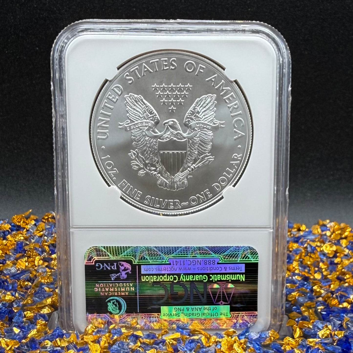 2014 San Francisco $1 American Silver Eagle NGC MS70 Early Releases Trolly Label Mint Condition