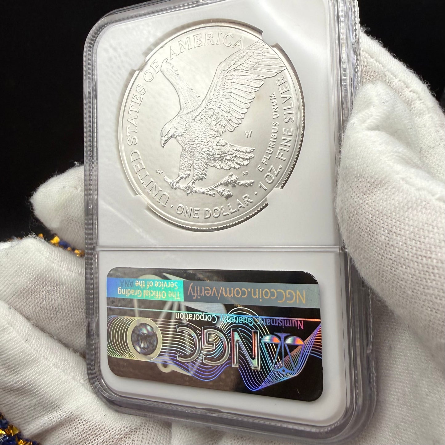 2021 Burnished $1 American Silver Eagle NGC MS70 FDOI Type 2 Mike Mezack Signed Label Mint!