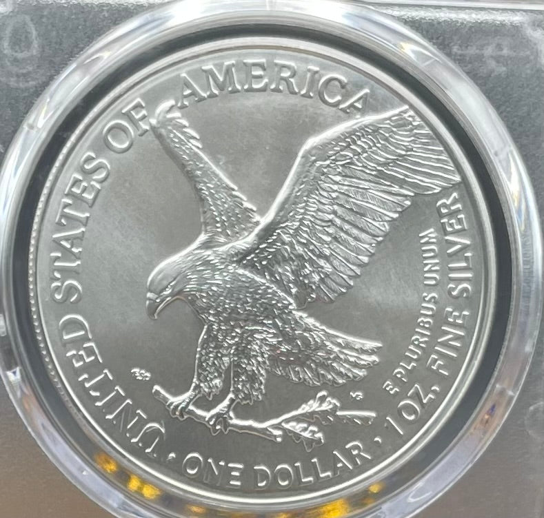 2021 $1 American Silver Eagle PCGS MS70 Type 2 Thomas Rogers Signed Label Mint Condition Rare (1 of 2500)